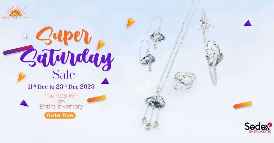DWS Jewellery's Super Saturday Sale: Grab an Incredible Bargain with Flat 50% Off Site Wide!